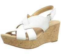 Clarks Women's Rose Erin Sandal, White, 5 UK