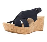 Clarks Women's Rose Erin Wedge Sandals, black, 3.5 UK