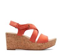 Clarks Women's Rose Way Sandal, Black, 7 UK
