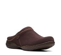 Clarks Womens Roseville EchoClog, Dark Brown Suede, 4 UK