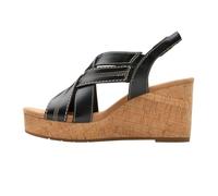 Clarks Women's Sabina Sling Sandal, Black/Black, 3 UK
