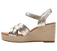 Clarks Women's Sabina Strap Sandal, Champagne, 7.5 UK