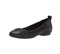 Clarks Women's Sara Bay Ballet Flat, Black Leather, 7.5 UK