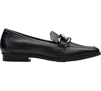 Clarks - Womens Sarafyna Iris Shoes, Color Black Leather, Size: 6.5 UK Wide