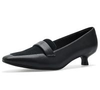 Clarks Women's Scarlyt Mabel Pump, Black Leather, 2.5 UK