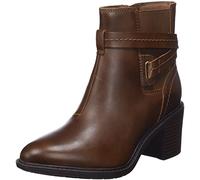 Clarks Women's Scene Star Fashion Boot, Dark Tan Lea, 2.5 UK