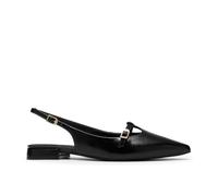 Clarks Womens Sensa15 Jane Black Patent Ballet Pumps,Sling Back