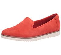 Clarks Women's Serena Brynn Loafer Flat, Bright Orange Suede, 9 UK