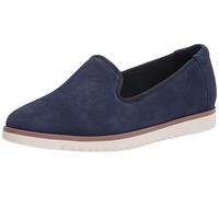 Clarks Women's Serena Brynn Loafer Flat, Navy Suede, 8 UK