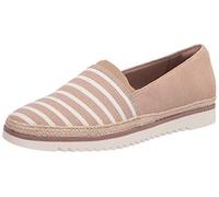 Clarks Women's Serena Paige Loafer Flat, Sand Textile/Suede Combination, 7 UK