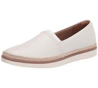Clarks Women's Serena Paige Loafer Flat, White Leather, 6.5 UK