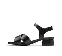 Clarks Women's Serina35 Cross Sandal, Black, 6 UK