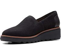Clarks Women's Sharon Dolly Loafer, Black, 5.5 UK