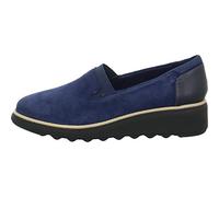 Clarks Women's Sharon Dolly Loafer, Navy Suede, 6 UK (39.5 EU)