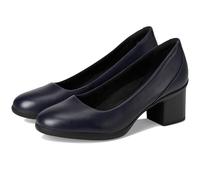 Clarks Women's Shaya Poppy Pump, Navy Leather, 5.5 UK