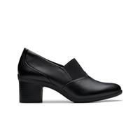 (Black, UK 8) Ladies Clarks Elasticated Panel Trouser Shoes - Shaya Tess