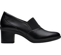 Clarks Women's Shaya Tess Pump, Black Leather, 5 UK