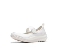 Clarks Womens Solevana Jane, White Textile, 7.5 Wide