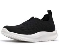 Clarks Women's Solevana Knit CloudSteppers Walking Shoe, Black Textile, 9.5 Wide