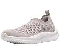 Clarks Women's Solevana Knit CloudSteppers Walking Shoe, Pale Grey Textile, 6 Wide
