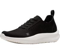 Clarks Women's Solevana Style Sneaker, Black Nubuck, 9 Wide