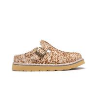 Clarks Womens Solsbury Mule Brown Animal Print Mules,Slip Ons