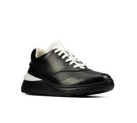 Clarks Womens Sprint Lite Lace Leather Trainers - Black - 4 UK - Black - 100% Mixed