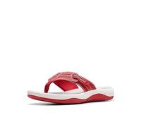 Clarks womens Sunmaze Tide, Red Synthetic, 8.5 UK