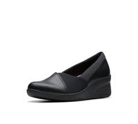 Clarks Women's Suttyn Walk Loafer, Black Leather, 8.5 UK