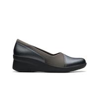 Clarks Women's Suttyn Walk Loafer, Dark Pewter Metallic Leather, 4 UK