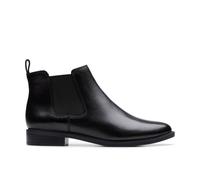 Clarks Women's Taylor Shine Black/Black Ankle Boots, Chelsea Boots in Black | Size: 7.5/Standard Fit
