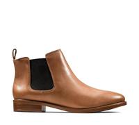 Clarks Women's Taylor Shine Chelsea Boots, Brown Tan Leather, 3.5 UK