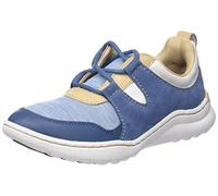 Clarks Women's Teagan Lace Sneaker, Blue Grey Comb, 4.5 UK