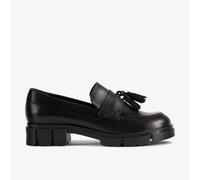 Clarks Womens Teala Loafer Black Leather Shoes - Size UK 4.5