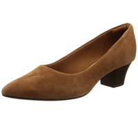 Clarks Women's Teresa Step Pump, Dark Tan Suede, 9 UK