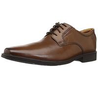 Clarks Women's Tilden Plain Derby Oxford, Brown Dark Tan Leather, 9.5 UK