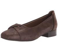 Clarks Women's Tilmont Dalia Ballet Flat, Bronze Metallic Textile, 8 UK