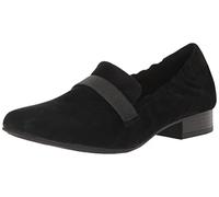 Clarks Women's Tilmont Eve Loafer Flat, Black Suede, 5.5 UK