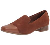 Clarks Women's Tilmont Step Loafer, Dark Tan Suede, 8.5 UK