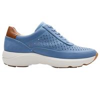 Clarks Women's Tivoli Grace Sneaker, Blue Nubuck, 4.5 UK