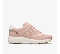Clarks Womens Tivoli Walk Light Pink Combi Trainers - Size UK 4
