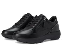 Clarks - Womens Tivoli Zip Shoes, Color Black Comb, Size: 8.5 UK Wide