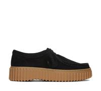Clarks Womens Torhill Bee Black Suede Loafers