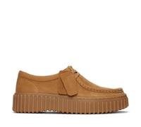 Clarks Womens Torhill Bee Light Tan Nubuck Lace Up,Torhill