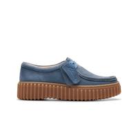 Clarks Women's Torhill Bee Oxford, Blue Nubuck, 6.5