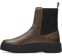 Clarks Women's Torhill Maple Chelsea Boot, Dark Olive Leather, 4 UK
