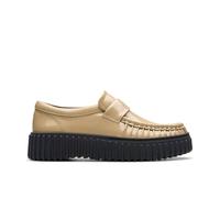 Clarks Women's Torhill Mocc Beige Patent Slip Ons, Torhill Flat | Size: 5.5/Standard Fit