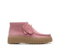 Clarks Womens Torhill Moss Dusty Rose Suede Ankle Boots
