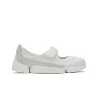 Clarks Women's Trigenic2 Bar White Leather Mary Jane Shoe | Size: 5/Standard Fit