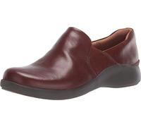Clarks Women's Un.Loop 2 Step Loafer, Dark Tan Leather, 7.5 UK
